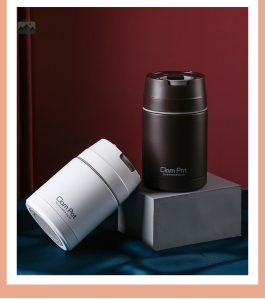 Lunch box isotherme marron pour repas