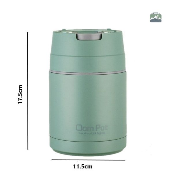 Lunch Box Vert pour repas chauds et froids
