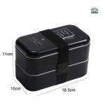 Lunch Box Noire design minimaliste idéale pour les repas
