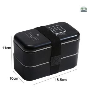 Lunch Box Noire design minimaliste idéale pour les repas