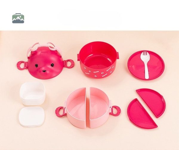 Lunch Box avec compartiments ludiques ours