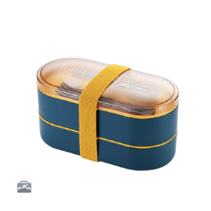 Lunch Box Ovale Bleue pour repas équilibrés