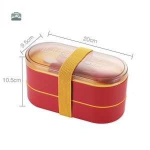 Lunch Box Rouge idéale pour les déjeuners à emporter