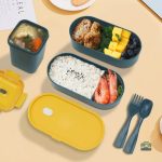 Boîte à lunch ovale design et pratique