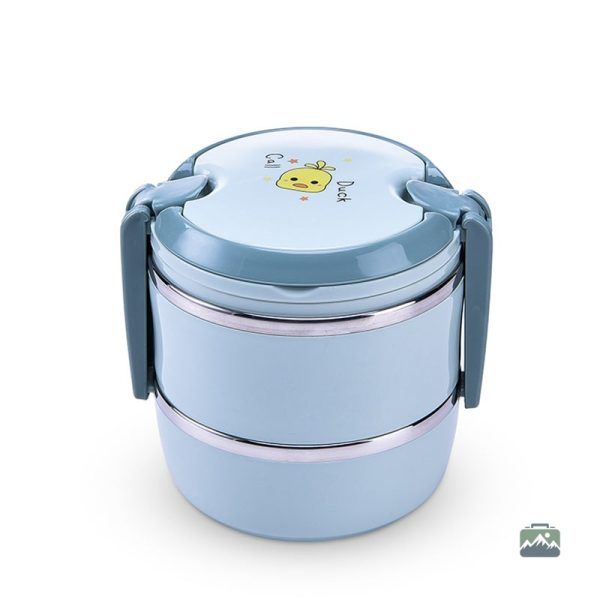lunch-box-ronde-bleue-3-etages-1 Lunch box ronde bleue 3 étages