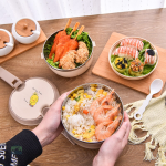 Lunch box modulable kaki pour des repas variés