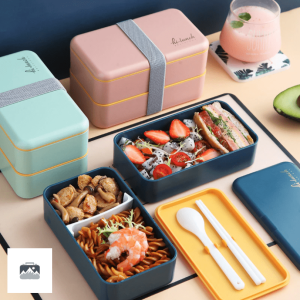 Rangement repas rose avec design moderne