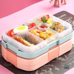 Lunch Box pour enfants avec motif lapin rose