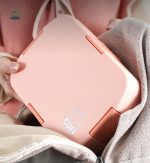 Élégante lunch box rose à thème lapin pour repas