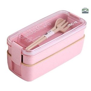 Lunch Box Rose 2 étages pour repas pratiques et organisés