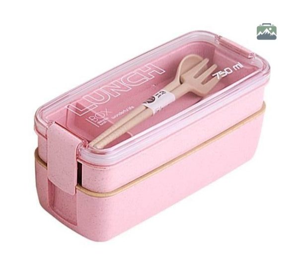 Lunch Box Rose 2 étages pour repas pratiques et organisés