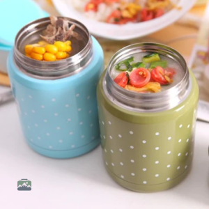 Boîte à soupe verte pour repas équilibrés