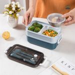 Lunch Box écologique verte pour les repas à emporter