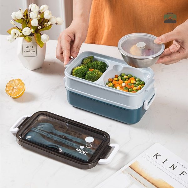 Lunch Box écologique verte pour les repas à emporter