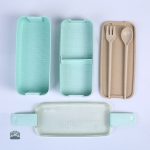 Boîte à lunch verte, parfaite pour les repas organisés