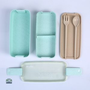 Boîte à lunch verte, parfaite pour les repas organisés