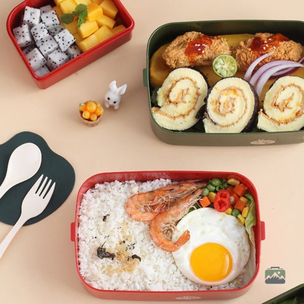 Lunch box verte pour le goûter