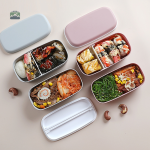 Boîte à lunch design japonais en couleur blanche