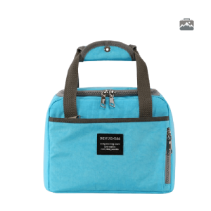 Mini glacière souple bleue idéale pour le transport alimentaire