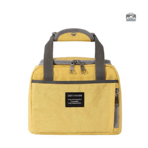 Mini glacière souple jaune pour le transport d'aliments