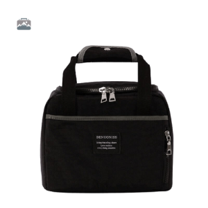 Mini Glacière Souple Noire pour transport pratique de boissons