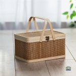 Accessoire de pique-nique en bambou naturel