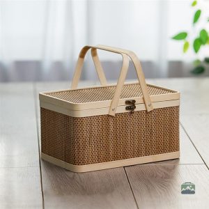 Accessoire de pique-nique en bambou naturel