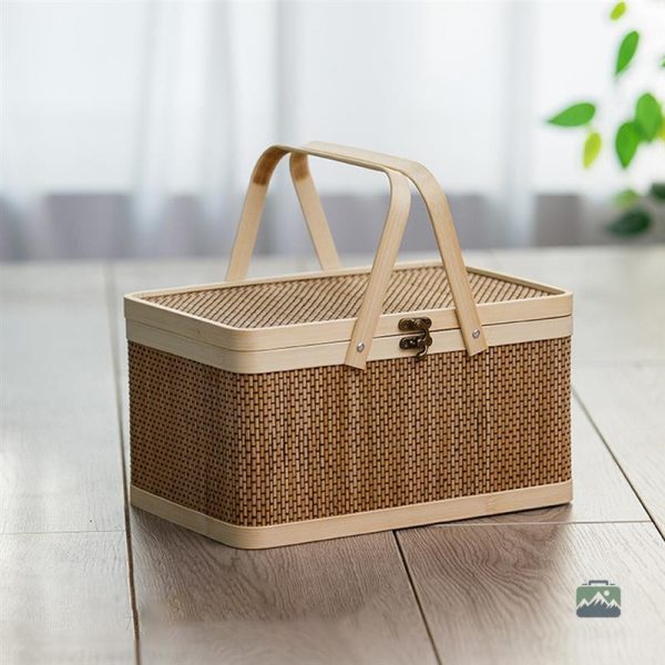 Accessoire de pique-nique en bambou naturel