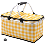 Panier Pique-Nique Jaune à Carreaux