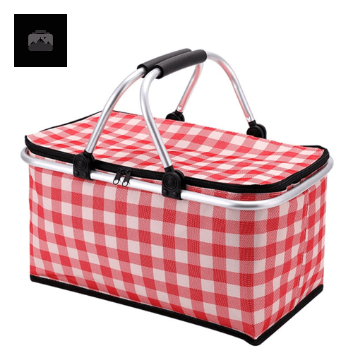 panier-de-pique-nique-vichy-rouge-1 Panier pique-nique vichy rouge élégant et pratique