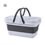 Panier pique-nique gris élégant et pratique pour vos sorties