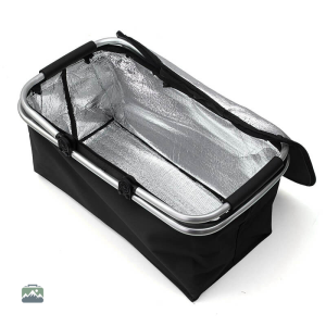 Panier noir pour repas en plein air
