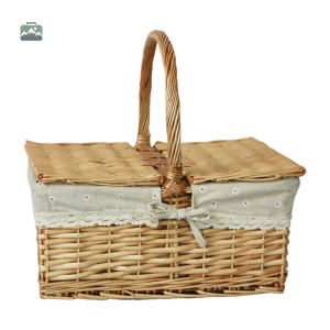 Panier pique-nique en osier classique pour vos sorties en plein air