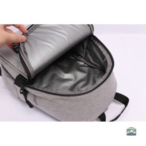 Sac à dos gris pour repas à emporter
