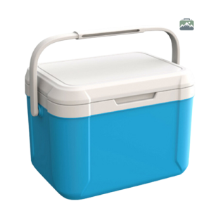 Petite glacière bleue pour le camping