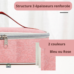 Accessoire de pique-nique rose léger et pratique