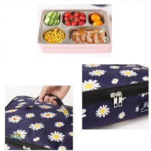 Sac isotherme repas chrysanthème compact et pratique