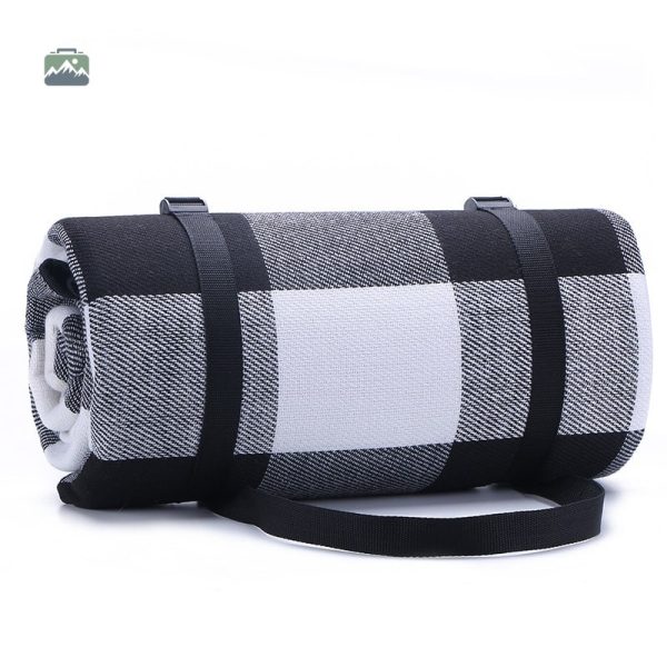 plaid-pique-nique-carreaux-gris-1 Plaid pique-nique à carreaux gris