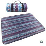 Plaid Pique-Nique Mosaïque Bleu élégant et coloré