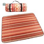 Plaid Mosaïque Rouge pour pique-nique en extérieur