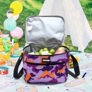 Sac isotherme gris pour déjeuner pratique et léger