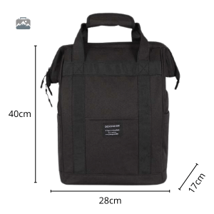 Sac à dos glacière noir, capacité de 20 litres pour vos pique-niques