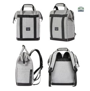 Sac isotherme pratique en noir, idéal pour les activités en plein air