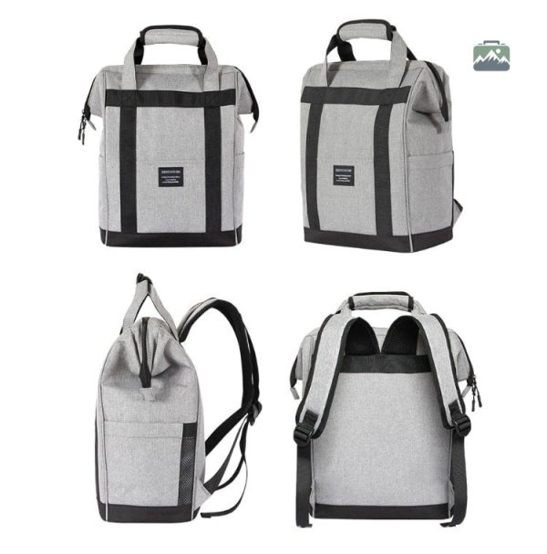 Sac isotherme pratique en noir, idéal pour les activités en plein air
