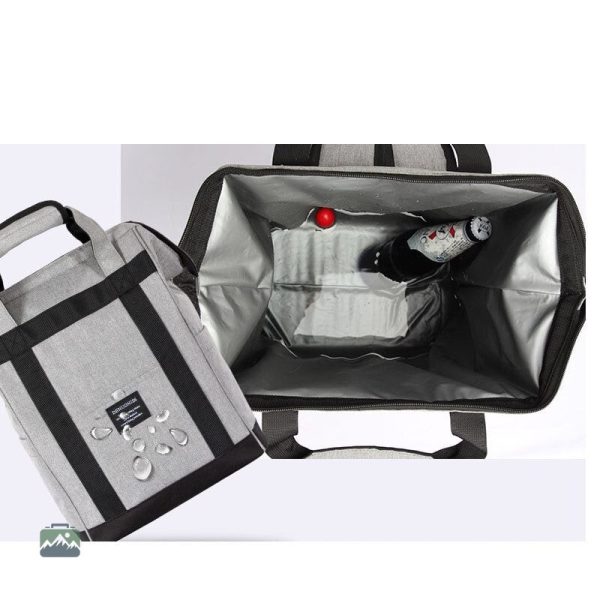 Sac à dos noir 20L, parfait pour transporter vos boissons et repas frais