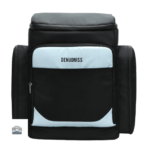Sac à dos isotherme noir et bleu pour garder vos aliments au frais