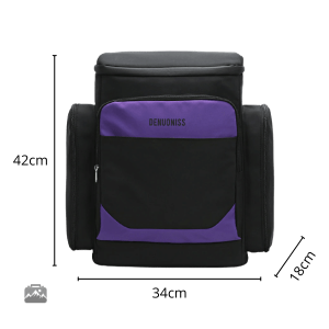 Sac à Dos Glacière en coloris noir et violet