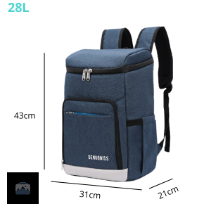 Sac à dos bleu avec isolation thermique efficace