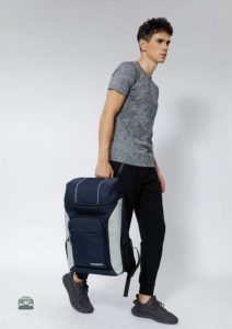 Sac à dos bleu isotherme pour le transport de repas