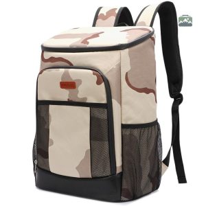Sac à Dos Isotherme Camouflage Marron 30L